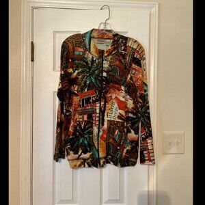 Chico's Zipper Cotton Jacket